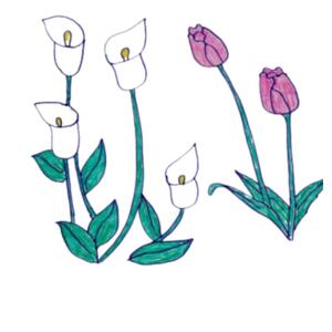 Blooming blends - Unisex Long-sleeve T-shirt Design